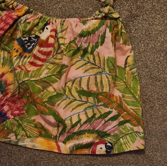 FARM Rio Tropical Parrot One-Shoulder Mini Dress - Picture 6 of 14